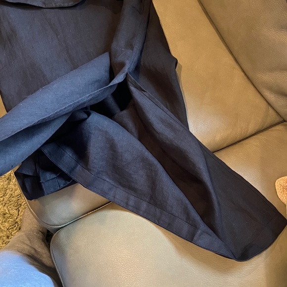 J Crew Cabana dress in black linen - Picture 6 of 7